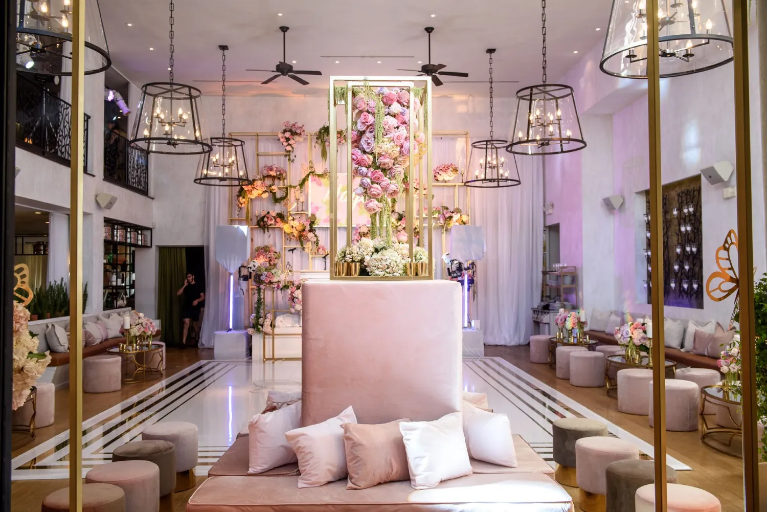 LA Best Event Rental team setting up an event